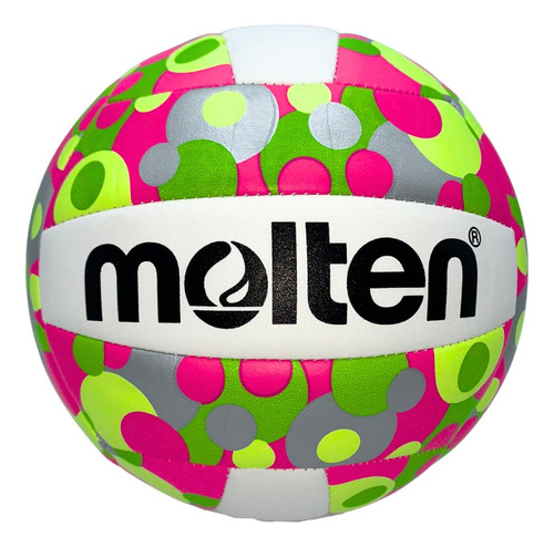 Balon Voleibol Molten No.5 Volleyball Playa Indoor Deporte Color Dots