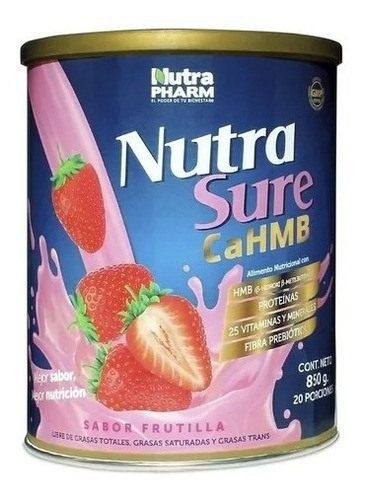 Nutrasure Cahmb Frutilla X850g