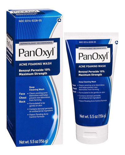 Panoxyl Espuma Limpiadora Para El Acné Peróxido Benzoilo 
