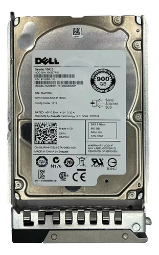 Hd Dell 900gb 6g 10k 2.5 Sas 08jrn4 Cor Prateado