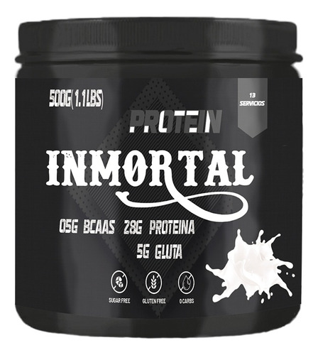 Proteína Isolate Inmortal Suplements 500g Sabores Natural