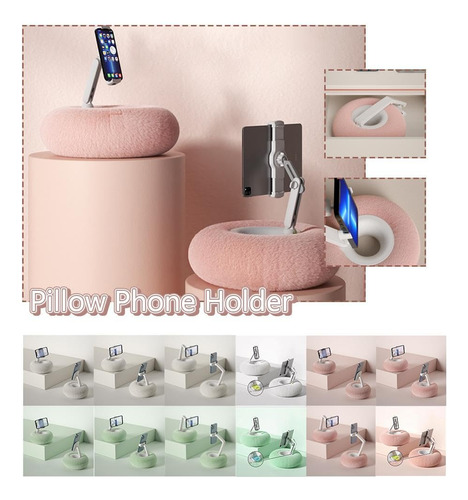 Pillow Mobile Phone Tablet Pc Rotating Stand, Transmissão Ao