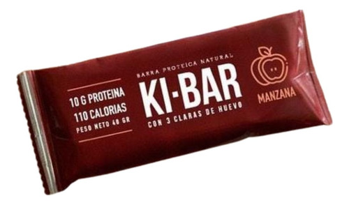Barras Proteicas Naturales Ki-bar Sabor Manzana 14 X 40 Gr