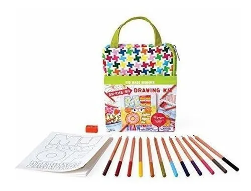 Kit De Dibujo Para Niños Lápices De Colores Y Bloc De Dibujo con colores mapita Kit De Dibujo Para Niños Lápices De Colores Y Bloc De Dibujo