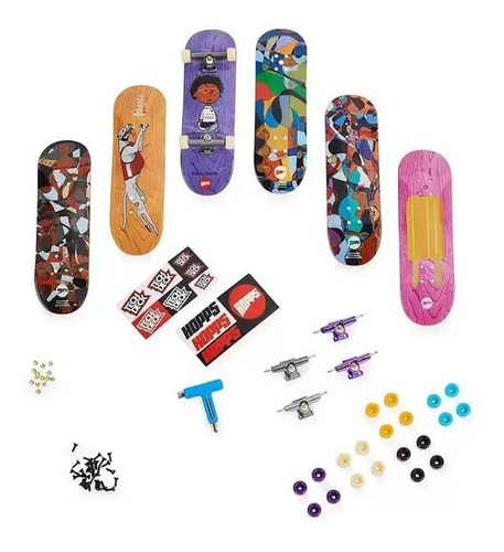 Imagen 2 de 3 de Tech Deck Sk8shop Pack 6 Skate Patineta Dedos Sharif Express