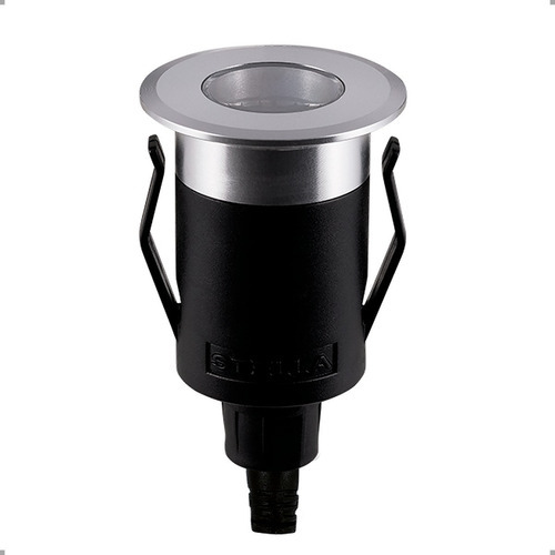 Balizador De Solo Way Up Led 1w 3000k Ip67 45lm Stl21712al Cor Da Estrutura Alumínio Cor Da Cúpula Alumínio