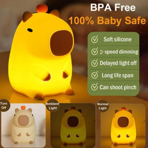 Capibara Lampara, Lampara De Capibara, 1pcs Lámpara Led