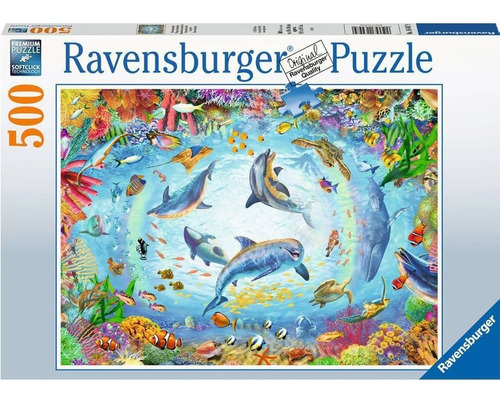 Rompecabezas Buceo Delfines 500 Piezas Ravensburger