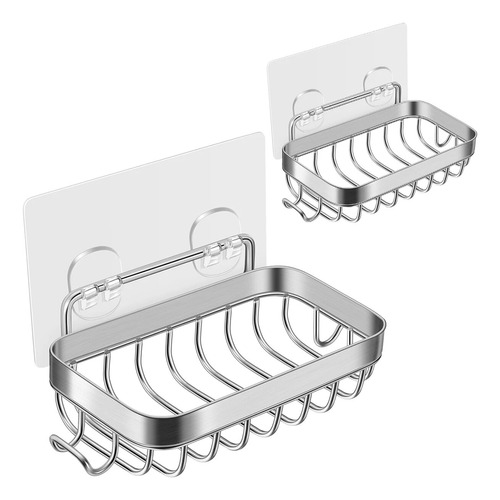 Sostenedor De Jabón En Barra De Acero Inoxidable 304, 2 Piez