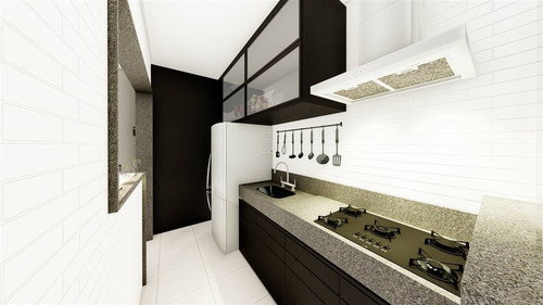 Imagem 7 de 22 de Apartamento, 1 Dorms Com 55.59 M² - Caiçara - Praia Grande - Ref.: Cg103 - Cg103