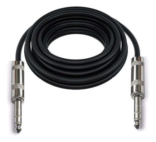 Cable De Plug Trs A Trs 6.5mm Stereo De 3 Metros