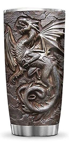 20oz Impreso Mythical Dragon  Vi Celtic Dragon Lover Tu...