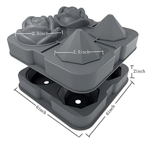 Bandeja De Cubos De Hielo, Moldes De Cubos De Hielo De 25 2