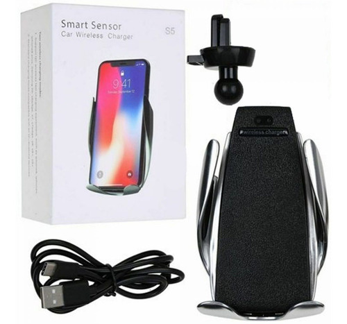 Soporte Holder Celular Carro Con Cargador Inalámbrico