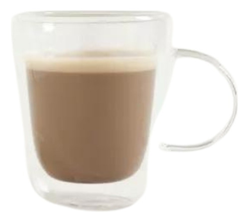 Mug De Cafe Doble De Vidrio 140ml