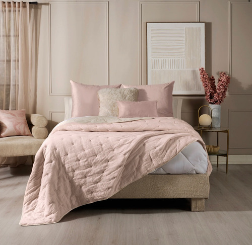 Edredón Queensize / Matrimonial Xl Voga Petal Rosa Vianney