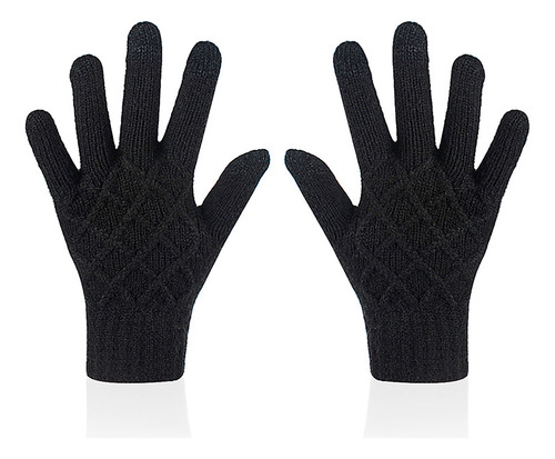 Z Gloves, Tejido De Punto Para Mujer, Con Diseño De Flor De