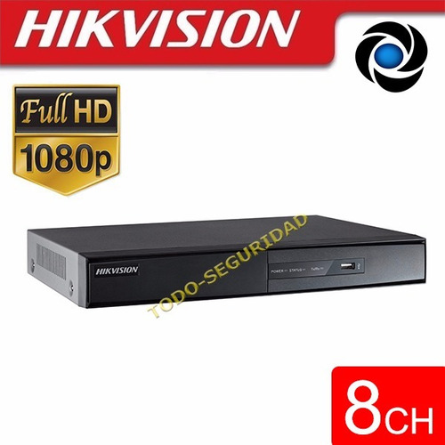 Dvr Seguridad 8ch Hikvision Turbo Full Hd 1080p Hdmi Vga Ahd Tvi Cvi 7208hqhi