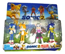 Comprar Set X4 Muñecos Sonic   12 Cm Nuevos