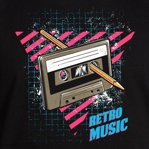 Camiseta Retro Music Tradicional
