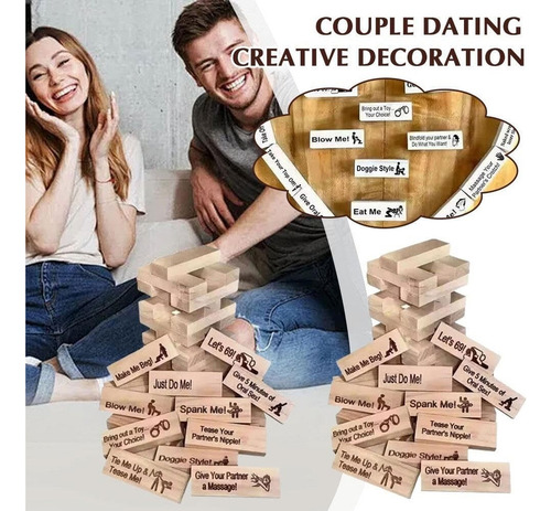 . 48pz Jenga Sexual Jenga Para Adultos Español Jenga Erotico
