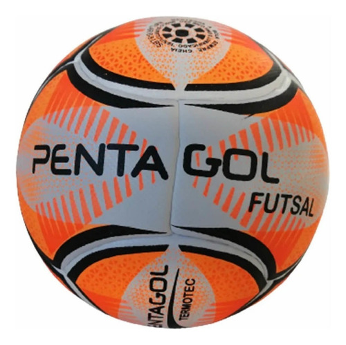 Bola Futsal Quadra Salão Termotec Adulto - Pentagol Cor Laranja