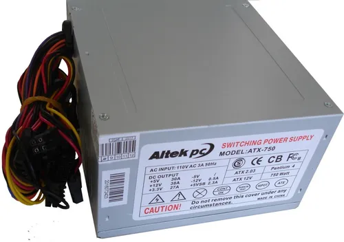 comprar Fuente De Poder Altek 750w Atx, Sata Ide 20+4 Pines Nueva