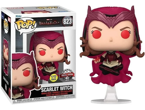 Funko Pop Wandavision Scarlet Witch 823 Glow Bruja Escarlata