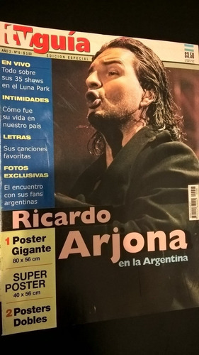 Revista Especial Con Varios Posters Ricardo Arjona.nueva