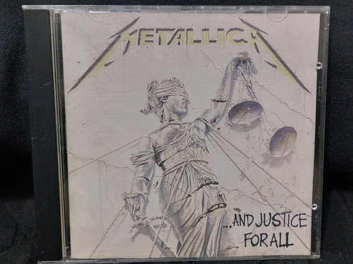 Metallica And Justice For All Cd Usado Ed 1988 Vertigo 