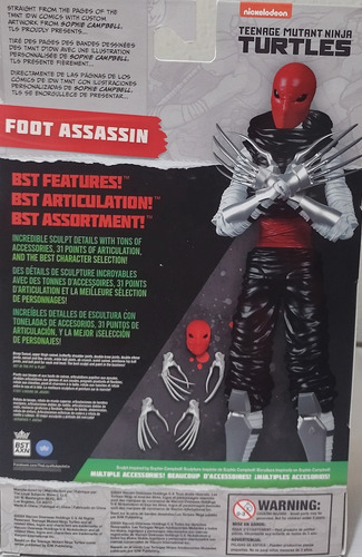 Foot Assassin Tmnt Figura Articulada Incluye Tarjeta Exclusi (Usado)