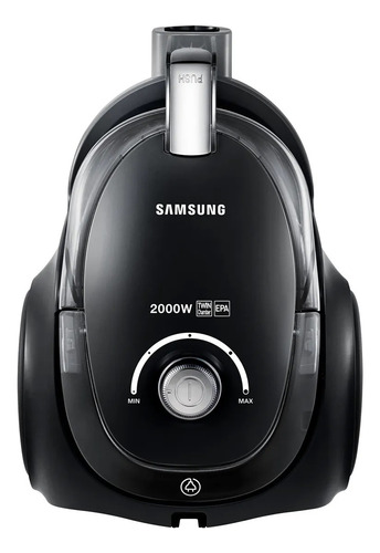 Aspiradora Samsung Vc20 Negra 2000w Sin Bolsa Doble Cámara