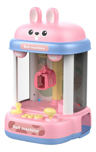 Juego De Arcade Claw Machine Con Máquina De 8 Muñecas Rosa