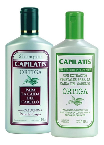  Anticaída Capilatis Ortiga Shampoo Enjuague Cabello Caspa