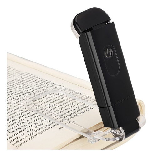 Luz De Libro Con Clip Recargable Por Usb 9 Modes Ajustable