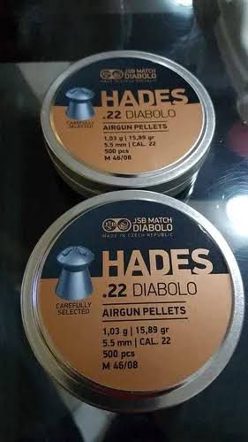 Chumbo Jsb Hades 5.5 .22 Lata Com 500 Pçs