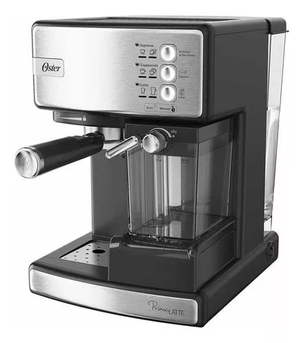 Cafetera automática de espresso negro metálico Oster® PrimaLatte™  BVSTEM6603B - Oster