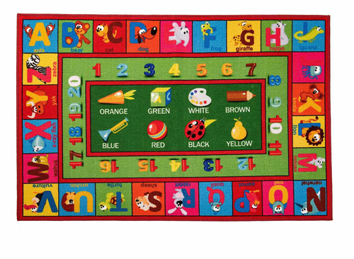 Colección Abc Fun Kids Rugs  Numbers And Animal Educat...