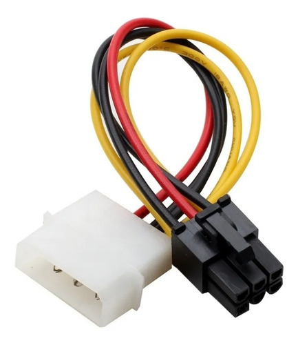 Cable Adaptador 6 Pin A  Molex Gpu Tarjeta De Video