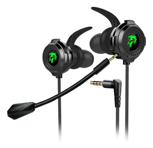Fone De Ouvido Gamer ELG Zahhak Com Microfone Preto Epzhbk