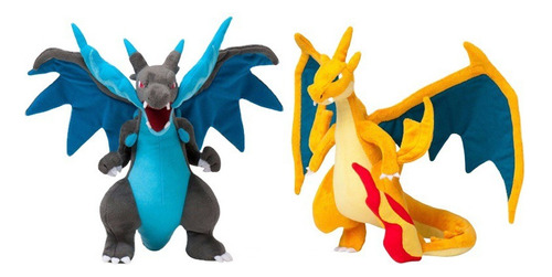 . 2pcs Mega Charizard X Y Muñeca Peluche Juguete Niños 1