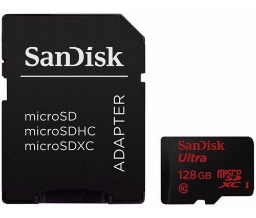 Memoria Sandisk Ultra 128gb 80mb/s Clase 10 Sdxc Uhs-i