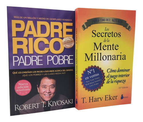 Padre Rico, Padre Pobre: Los Secretos De La Mente Millonaria, De Robert Kiyosaki / T. Harv Eker. Editorial Aguilar, Tapa Blanda En Español