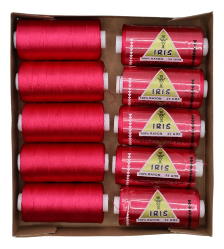 Caja Seda Amarilla Hilosiris (caja Con 10 Tubos De 25gr C/u) 906