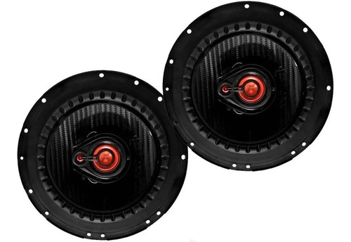 Imagen 2 de 7 de Par Parlantes 6 Pulgadas Bomber Bbr 6 50watt Rms 3 Vias