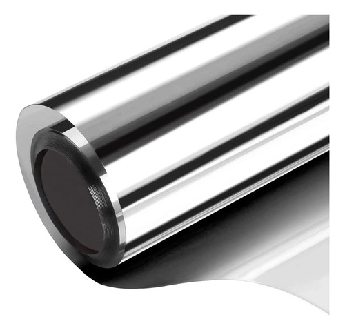 Película Tipo Espejo Plata 8m Lineal Con Protección De Calor