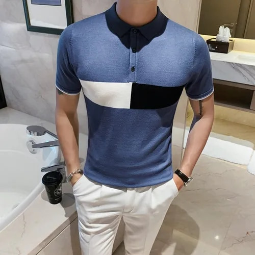 Camisa De Algodón Para Hombre, Paquete De Manga Corta, Polos