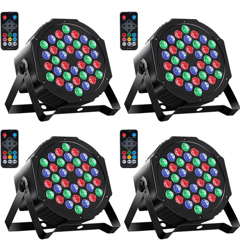 Luces Mosfiata Par, Luces De Escenario Led Rgb 36 Sound A...