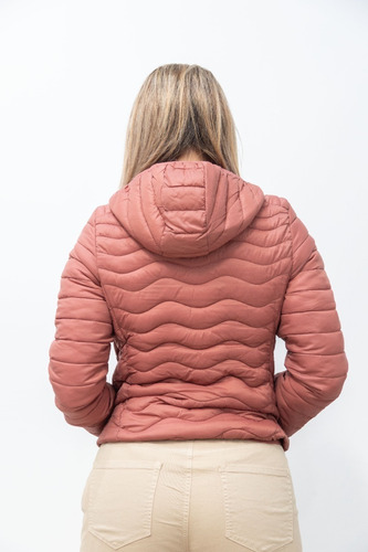 Imagen 3 de 3 de Chaqueta Mujer Corta Acolchada Con Capucha, Hurlintong Fw22