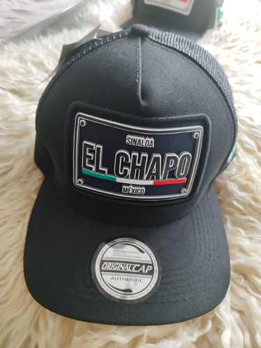 Gorra Legends Caps 3d El Chapo Sinaloa México -negro